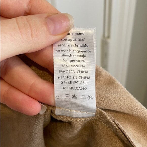 Fate front zipper suede dress - Picture 4 of 4